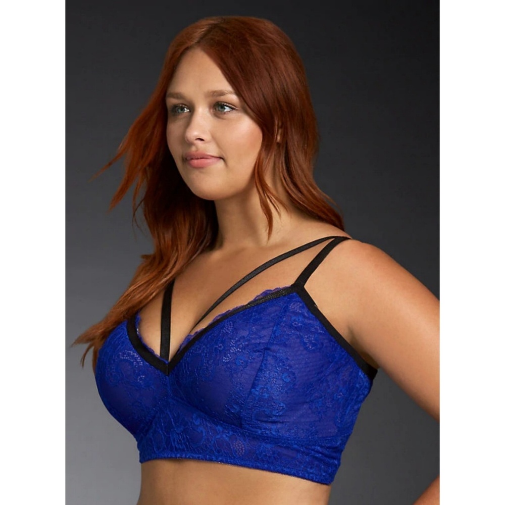 [2X] Torrid - Strap Trim Lace Bralette - Picture 3 of 4